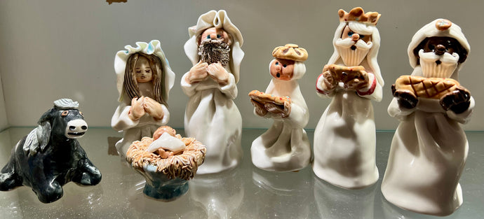 Handmade Irish Porcelain Nativity Set