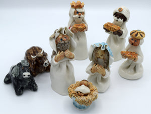 Handmade Irish Porcelain Nativity Set